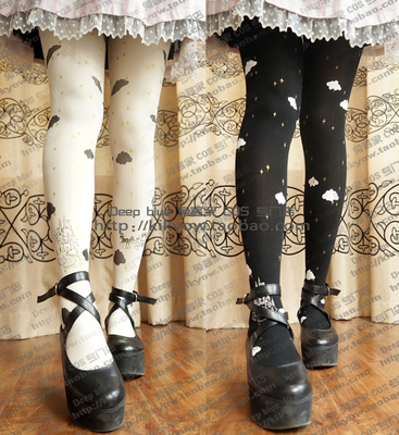 taobao agent Japanese retro double-sided castle, socks, Lolita style