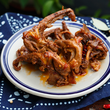 老枝花卤香辣鸭锁骨200gx2 四川成都特产麻辣鸭架 真空装卤味零食