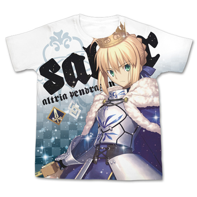 taobao agent Hobby Tong COSPA FATE FATE FGO Saber Knight King Full Color T -shirt Free shipping spot
