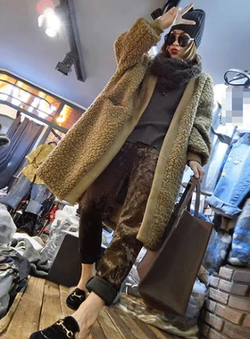 欧洲站2016冬季新款欧货女装时尚短款大毛领连帽加厚