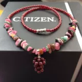 Оригинальная натуральная турмалиновая природная руда из граната, женская модная милая подвеска