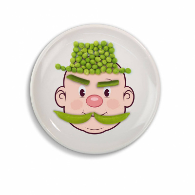 美国fred 创意笑脸盘子 food face diy餐盘 亲子盘子 男女款式