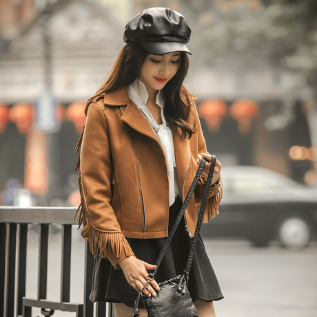 【流苏长袖上衣】_女流苏上衣图片_短款短外套价格_搭配分享 - 爱逛街