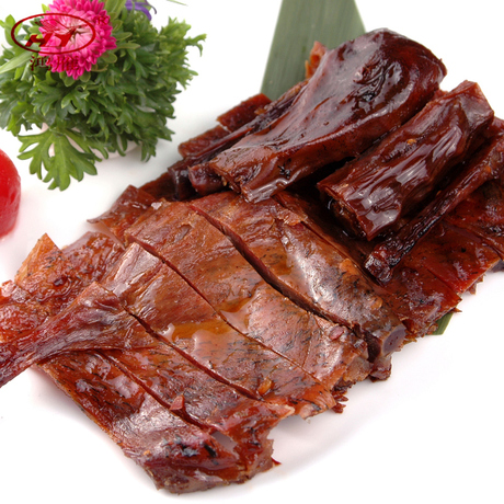 鸿雁食品 酱板鸭 鸭肉酱卤口味山东特产休闲美味风味零食小吃450g