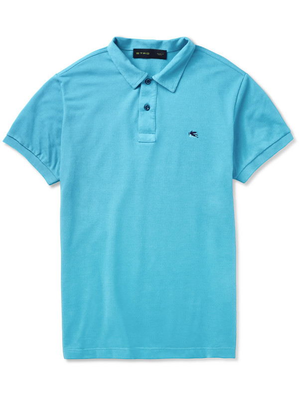 

Рубашка поло mp511564 Etro Paisley-Undercollar Polo
