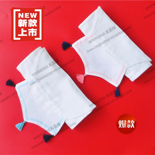 Японская хлопковая детская подушка с кисточками для младенца, шарф, детское полотенце от пота