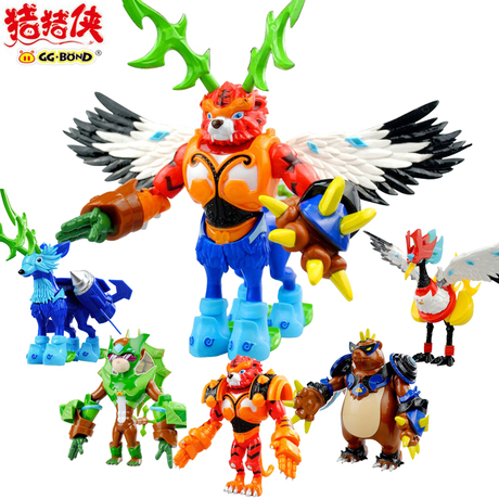 猪猪侠五灵锁玩具公仔变身器召唤器武林锁百变联盟五灵王五合体