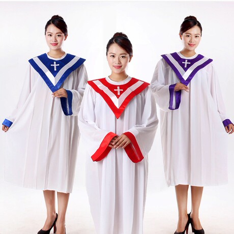 基督教唱诗班服装 圣衣圣诗服 圣袍主内唱诗袍教会教堂演出讲道