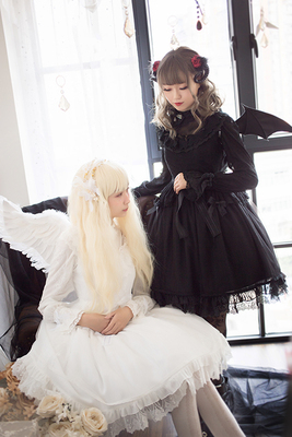 taobao agent [FAIRY TALE MYSTERISE] Fairy Tale Mystery Angels and Demon Dress Shirt Set SET
