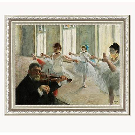艺微有框画装饰画世界名画德加的舞蹈课 - 爱逛街