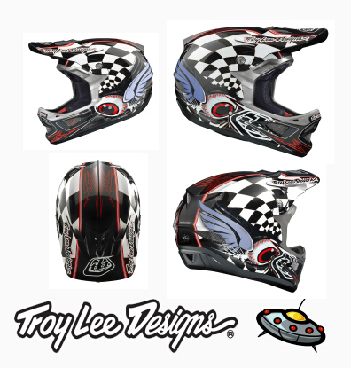 

велошлем Troy Lee Designs D3 finishline 2014 TLD D3 DH KALI FOX POC