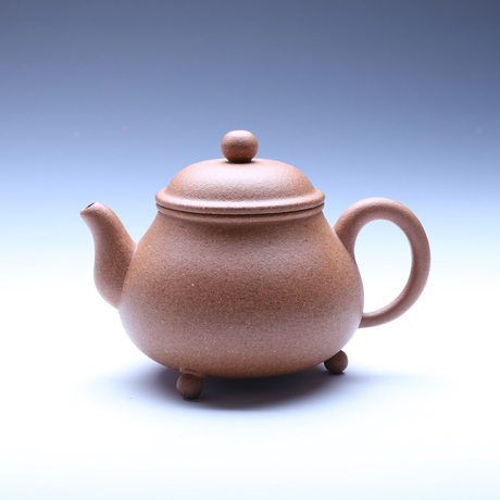 三顾堂紫砂壶 国家级助工手工练泥 220cc三足梨 五彩段 买就打折 - 爱