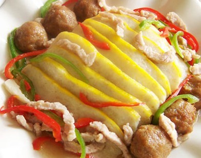 纯正湖北特产舌尖美味新鲜 鱼糕 肉糕 花糕即食荤菜现做现卖350g