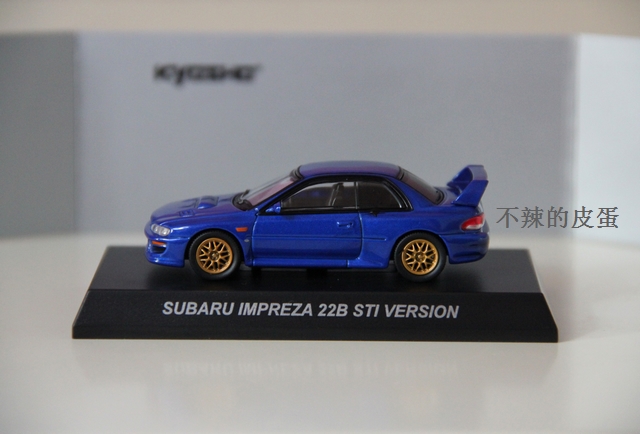 

Модель машины Kyosho 1:64 SUBARU 22B STI