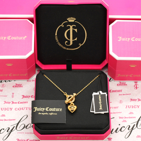 现货juicy couture项链正品代购 爱心皇冠坠项链/心坠项链/锁骨链