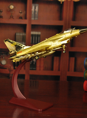 爱逛***01   发布了  镀金歼十战斗机模型合金j10 歼10飞机模型金 