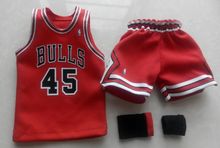 custom 1/6 chicago bulls michael jordan jersey 23