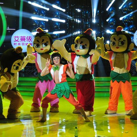 万圣节儿童服装葫芦娃角色扮演cos服百变大咖秀王祖蓝葫芦娃同款