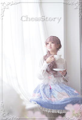 taobao agent [Peach Blossom and Snow] PeachBlossom and Snow series Hanfu element OP long -sleeved dress