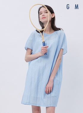 古木夕羊/gmxy2017夏女装新品大茧型结构连衣裙g163920