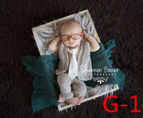 儿童摄影衣服婴儿写真服装宝宝百天满月拍照手工毛线针织衣服道具