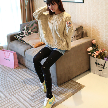 【芬那丝连裤袜】_精梳棉打底裤图片_女踩脚裤价格_搭配分享 - 爱逛街