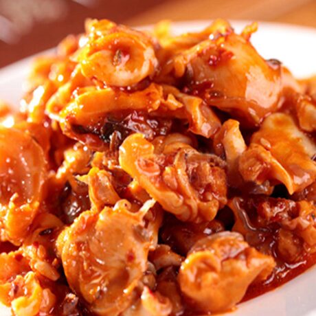 【四袋包邮】四而川香鱿鱼骨250g大连海鲜特产即食麻辣鱿鱼脆骨肉