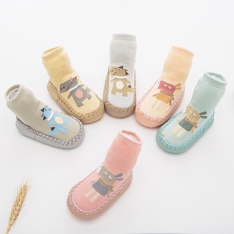 春秋婴儿袜鞋袜0-6-12个月宝宝学步袜儿童袜地板袜防滑袜早教袜套