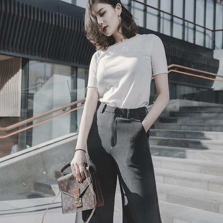 【七分阔腿裤】_百搭阔腿裤图片_风阔腿裤价格_搭配分享 - 爱逛街