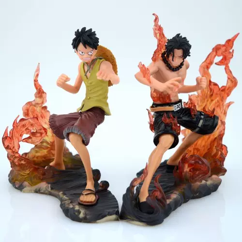 OnePeece Hand -Made Sacifitions Combat Версия Luffy Fire Boxing Ace Model Model Real Shot