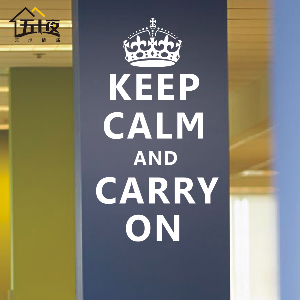 

Наклейка на стену Wellsh P084 Keep Calm