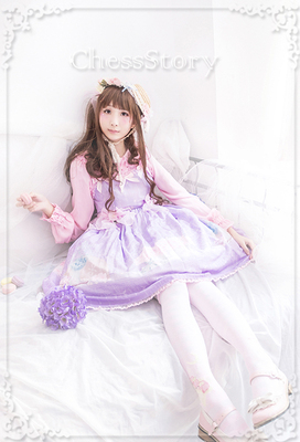 taobao agent [Peach Blossom and Snow] PeachBlossom and SNOW series JSK2 suspender skirt