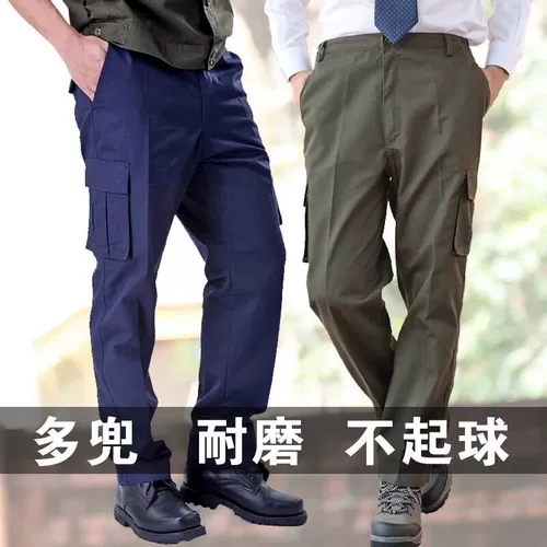 Рабочие износостойкие черные дорожные тонкие штаны для работы, свободный крой, увеличенная толщина