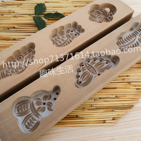 木质手工烘焙面食品模具糕点点心模巧果模子宝宝喜欢妈妈高兴