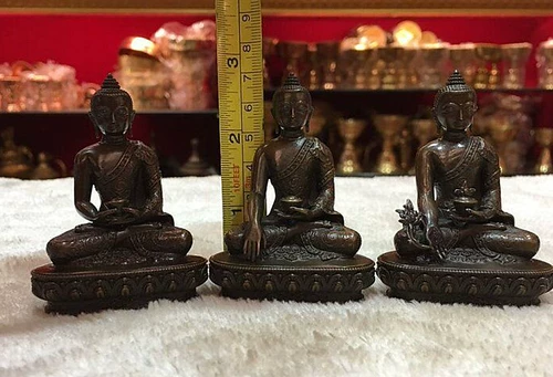 Три сокровища трех сокровищ тремя сокровищами Шакьямуни Будды Амитабха Будда Буддийская Будда Статуя Будды Тим Смолл 2