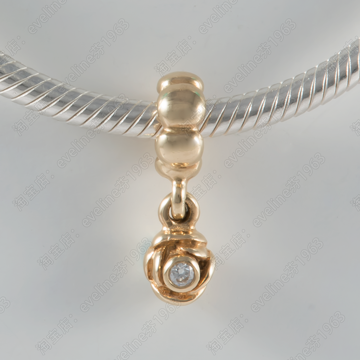 

Цепочка на руку Pandora 14K 0.03ct