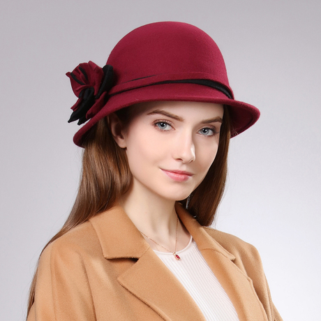 【英伦小礼帽】_花朵渔夫帽图片_羊毛小礼帽价格_搭配分享 - 爱逛街