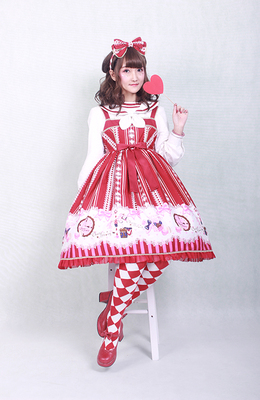 taobao agent Sweety Sweety Holy Night New Year dress set SET (JSK+shirt+kc)