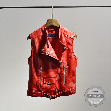 【夏装马甲】_皮衣马甲图片_潮皮夹克价格_搭配分享 - 爱逛街