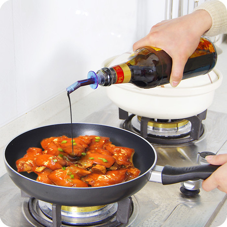 豆豆家居 油壶便利盖 倒油嘴 酱油油瓶嘴瓶塞斟倒器倒酒器 4个装