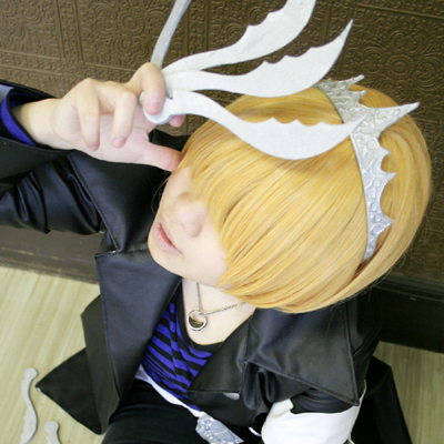 taobao agent [Yumu] House teacher Berfigor Prince Prince Yamani Golden short hair cosplay wigs
