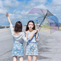 森女部落2016夏装新款森女系花边领口公主袖文艺范五分袖T恤上衣