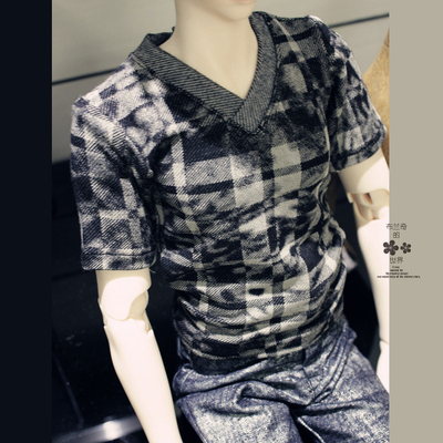 taobao agent [Branci] BJD, SD doll clothes uncle, uncle's pattern sweatshirt, V -neck T -shirt