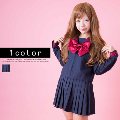 taobao agent ● MOMOCO of Trinity ● Japan BodyLine purchased butterfly JK sailor uniform pleated skirts [M-L]