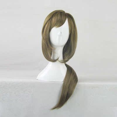 taobao agent Cosplay wig Monthly Girl Nangsaki Kunse Tail month brown mixed green long hair ponytail fake hair