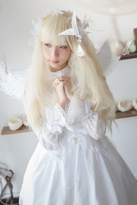 taobao agent [FAIRY TALE MYSTERISE] Fairy Tale Mystery Series Angel and Demon Back Dress JSK