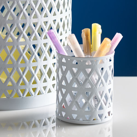 loft49shop品库 马赛克冲孔凸点笔筒/创意铅笔筒/文具办公用品