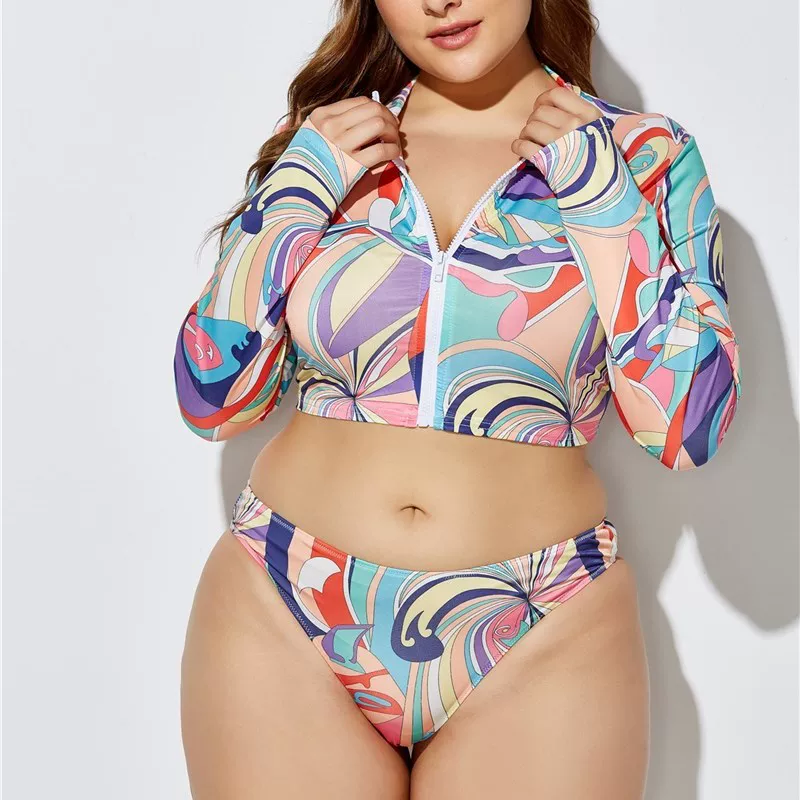 Пляжный костюм для полных девушек размера Womln Bikini Set Fatto Fatto Fatto База плавания.