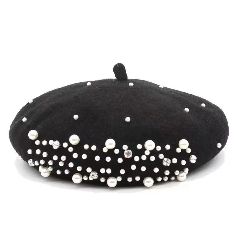 BeRET LADY CAP WOOL WINTER HAT Warm беретки