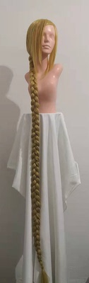 taobao agent Ultra -long 2 -meter braid two meters cosplay wig golden 2 meters long hair Princess Lepe princess Le Pei